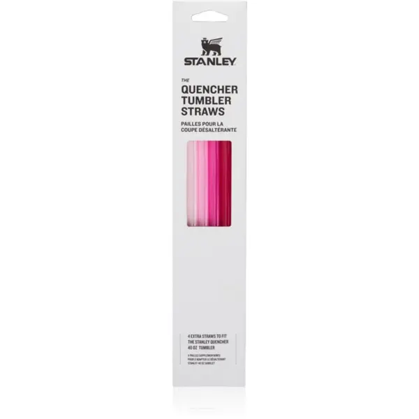 Stanley Stanley The Quencher Tumbler Straws zamjenske slamke 1180 ml Pink 4 kom