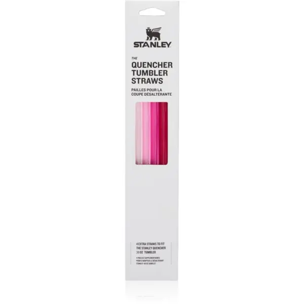Stanley Stanley The Quencher Tumbler Straws zamjenske slamke 890 ml Pink 4 kom