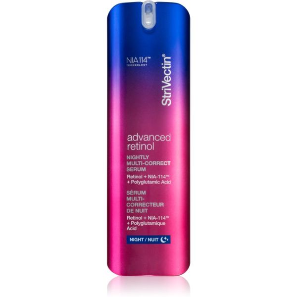 StriVectin StriVectin Advanced Retinol Nightly Multi-Correct Serum regenerirajući noćni serum s revitalizacijskim učinkom s retinolom 30 ml