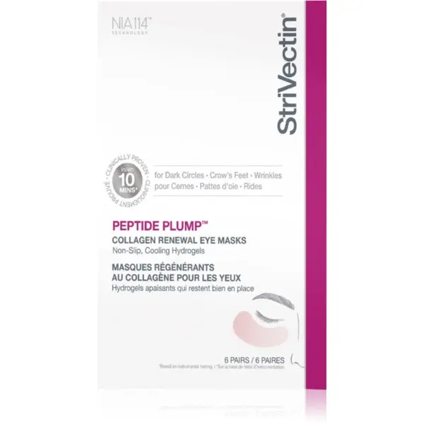 StriVectin StriVectin Peptide Plump™ Collagen Renewal Eye Mask hidrogel maska za područje oko očiju 6 par