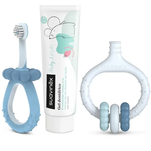 Suavinex Suavinex Baby & Kids My First Dental Care Set poklon set za bebe i djecu Blue