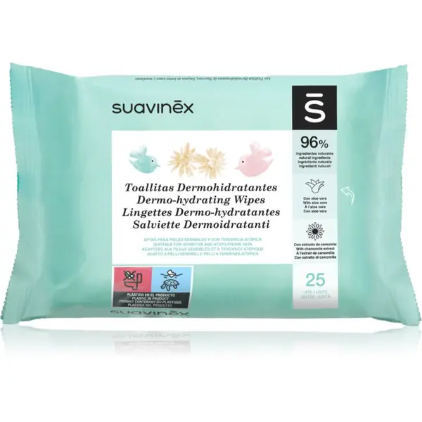 Suavinex Suavinex Baby Dermo-hydrating Wipes vlažne maramice za lice i tijelo 25 kom