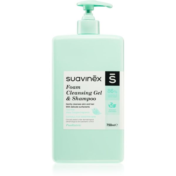 Suavinex Suavinex Foam Cleansing Gel & Shampoo pjenasti šampon za djecu od rođenja Baby Cologne 750 ml