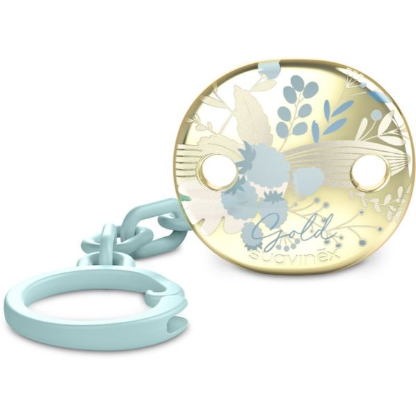 Suavinex Suavinex Gold Premium Pacifier Clip kopča za dudu Blue 1 kom
