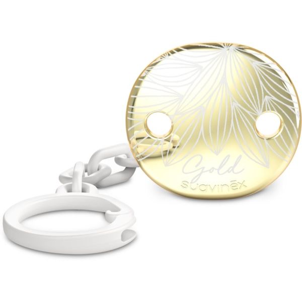 Suavinex Suavinex Gold Premium Pacifier Clip kopča za dudu Grey 1 kom