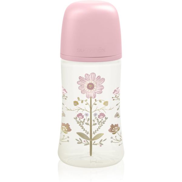 Suavinex Suavinex Gold Premium SX Pro Physiological M bočica za bebe Medium Flow 3 m+ Pink 270 ml