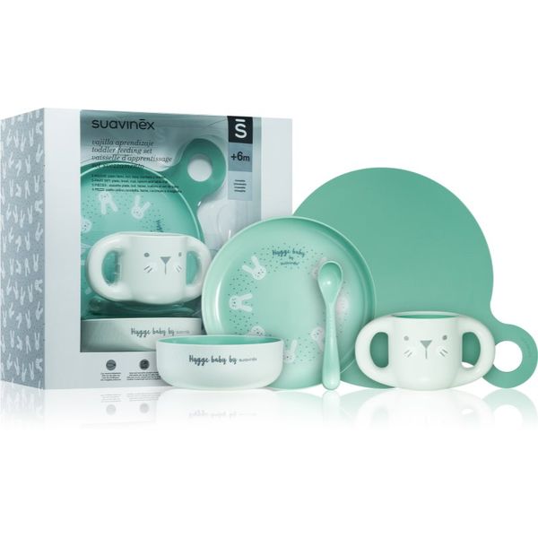 Suavinex Suavinex Hygge Toddler Feeding Set komplet pribora za jelo za djecu 6 m+ Green 5 kom
