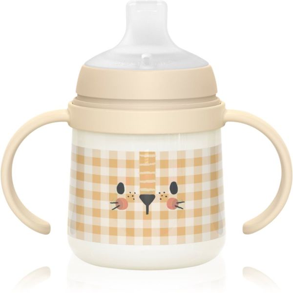 Suavinex Suavinex Night & Day dječja bočica s ručkama 6 m+ Lion 150 ml