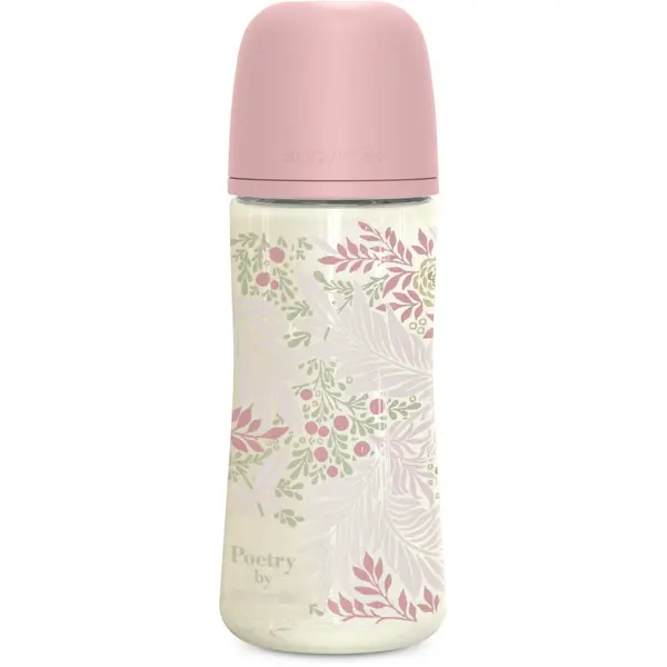 Suavinex Suavinex Poetry SX Pro Physiological L bočica za bebe 6 m+ Dense Flow - Pink 360 ml