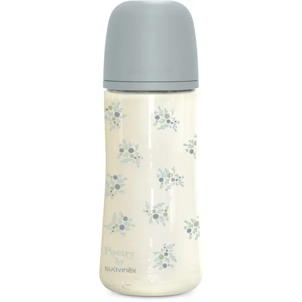 Suavinex Suavinex Poetry XS Pro Physiological L bočica za bebe 6 m+ Dense Flow - Blue 360 ml