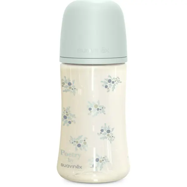 Suavinex Suavinex Poetry XS Pro Physiological M bočica za bebe 3 m+ Medium Flow - Blue 270 ml