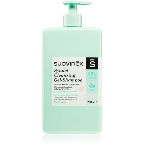 Suavinex Suavinex Syndet Cleansing Gel-Shampoo dječji šampon 2 u 1 0 m+ 750 ml