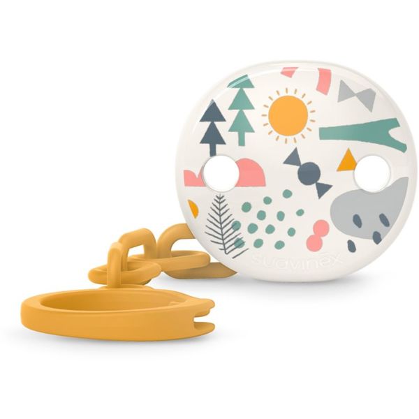 Suavinex Suavinex Walk Soother Clip kopča za dudu Yellow 1 kom