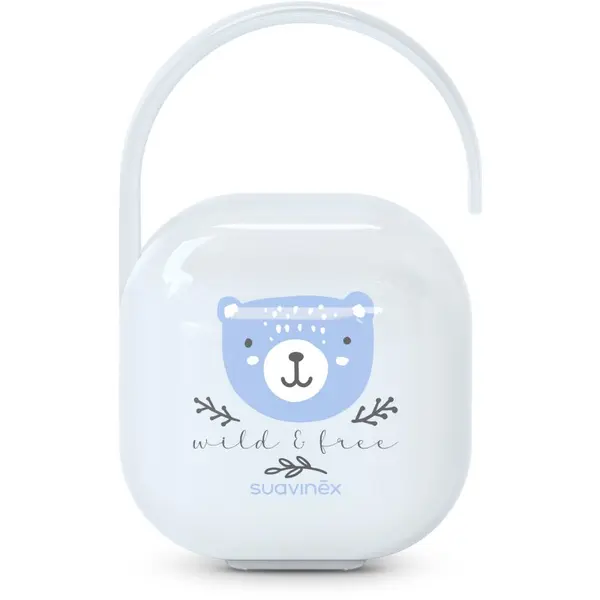 Suavinex Suavinex Wild & Free Soother Holder kutijica za dudu Blue 1 kom