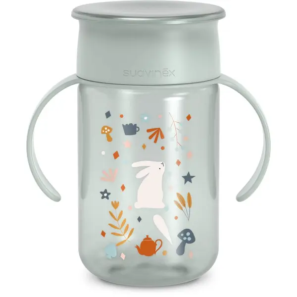 Suavinex Suavinex Wonderland 360° Trainer Cup šalica za učenje pijenja Green 340 ml