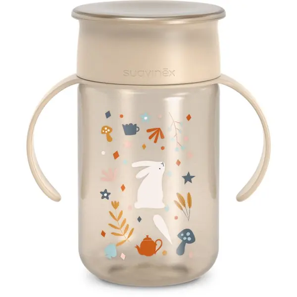 Suavinex Suavinex Wonderland 360° Trainer Cup šalica za učenje pijenja Nude 340 ml