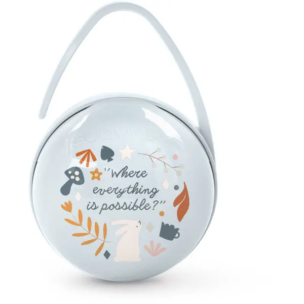 Suavinex Suavinex Wonderland Duo Soother Case kutijica za dudu Light Blue 1 kom