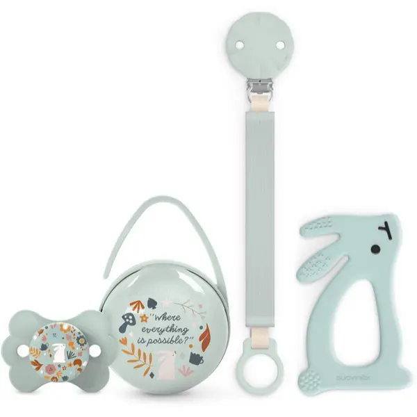 Suavinex Suavinex Wonderland Gift Set 0-6 m Green poklon set za bebe