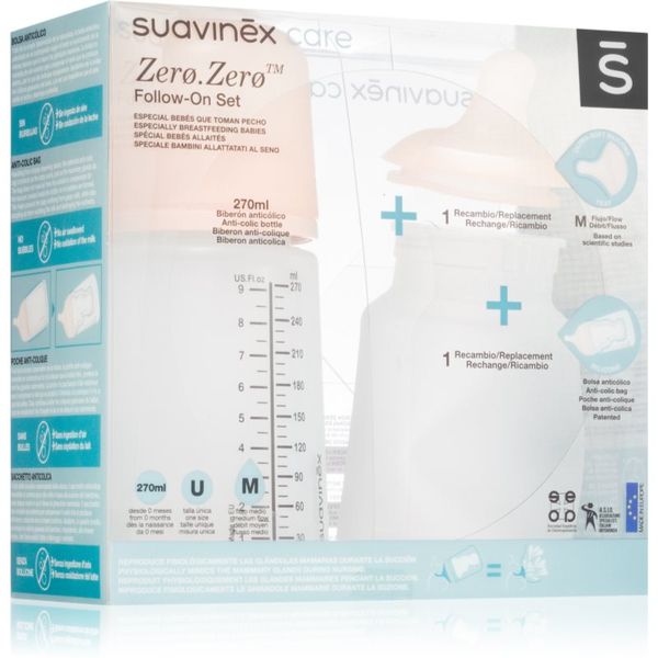 Suavinex Suavinex Zero Zero Follow-On Set poklon set M Medium Flow 3 m+(za bebe)