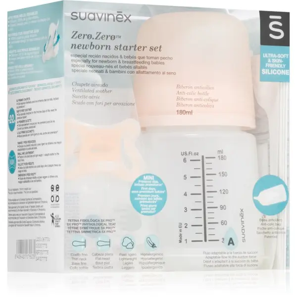 Suavinex Suavinex Zero Zero Newborn Starter Set poklon set za djecu od rođenja