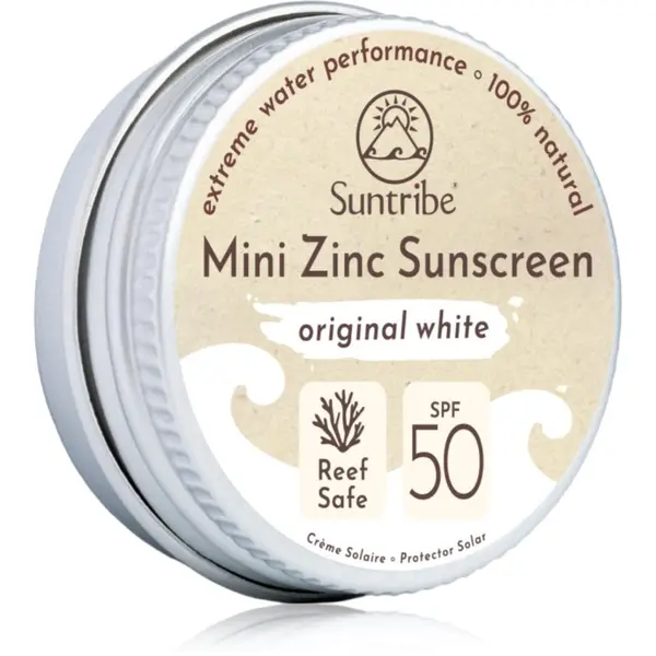 Suntribe Suntribe Mini Zinc Sunscreen mineralna zaštitna krema za lice i tijelo SPF 50 Original White 15 g