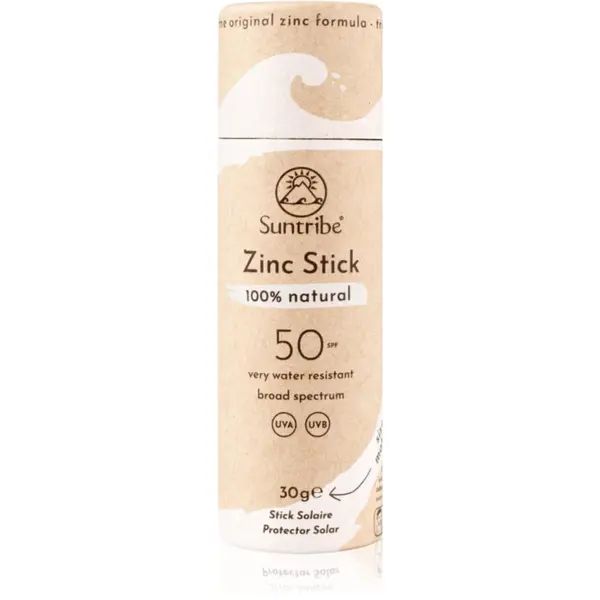 Suntribe Suntribe Sports Zinc Stick mineralni zaštitni stick za osjetljiva mjesta SPF 50 Original White 30 g