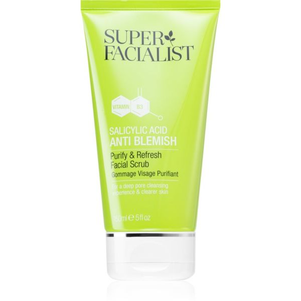 Super Facialist Super Facialist Salicylic Acid Anti Blemish nježni piling za čišćenje za masno i problematično lice 150 ml