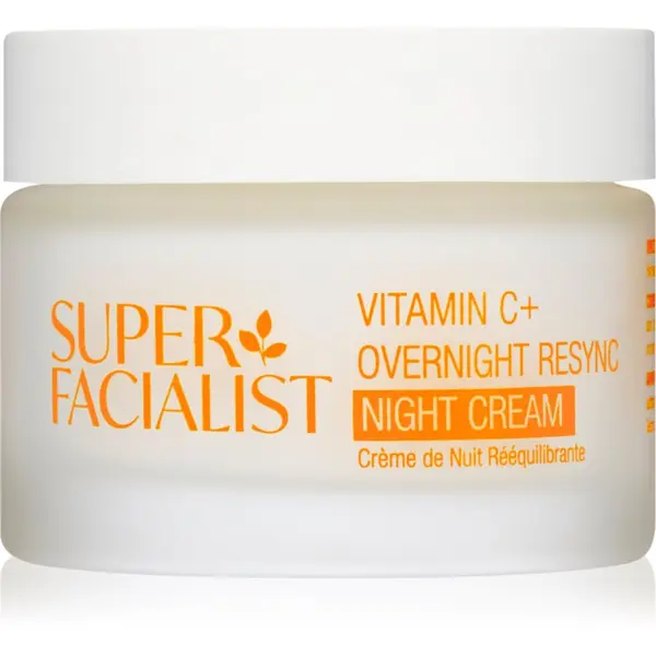 Super Facialist Super Facialist Vitamin C+ Overnight Resync posvjetljujuća noćna krema s vitaminom C 50 ml