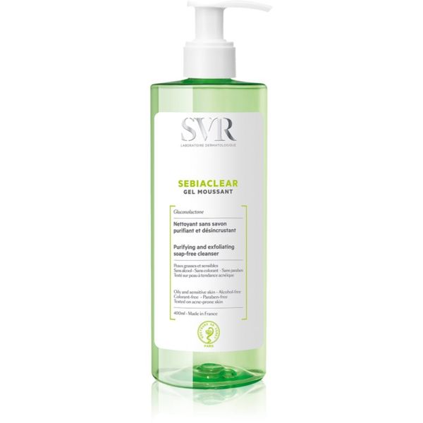 SVR SVR Sebiaclear Gel Moussant pjenasti gel za čišćenje za masno i problematično lice 400 ml