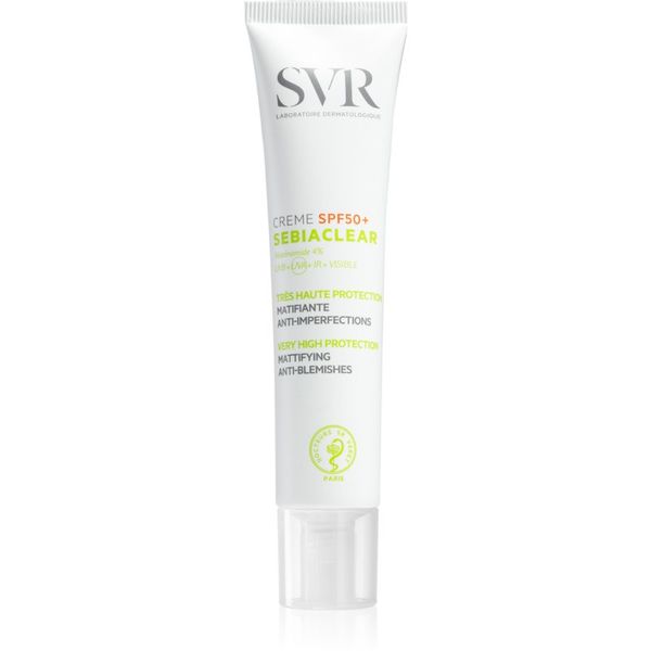 SVR SVR Sebiaclear zaštitna matirajuća krema za lice SPF 50+ 40 ml