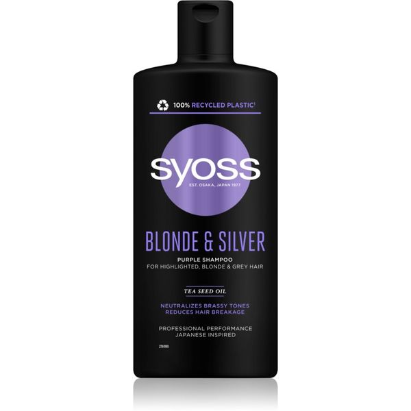 Syoss Syoss Blonde & Silver ljubičasti šampon za plavu i sijedu kosu 440 ml