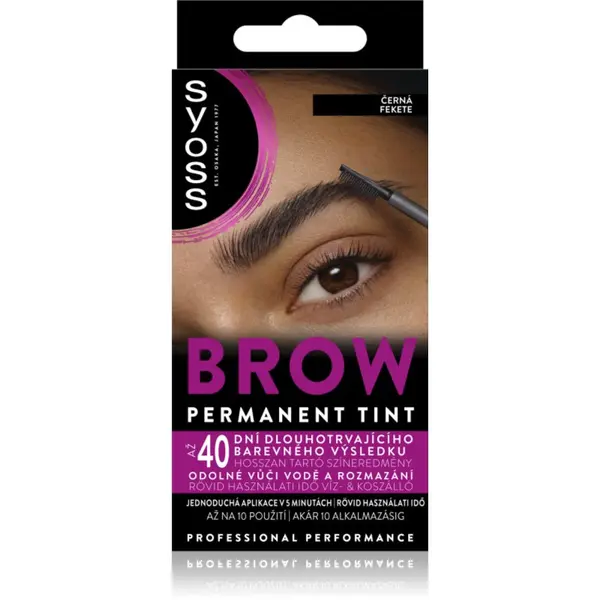 Syoss Syoss Brow Tint boja za obrve nijansa Black 10 ml