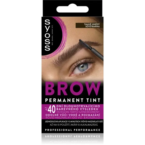 Syoss Syoss Brow Tint boja za obrve nijansa Dark Brown 10 ml