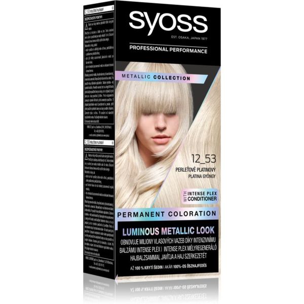 Syoss Syoss Color Metallic Collection trajna boja za kosu nijansa 12_53 Platinum Pearl 1 kom