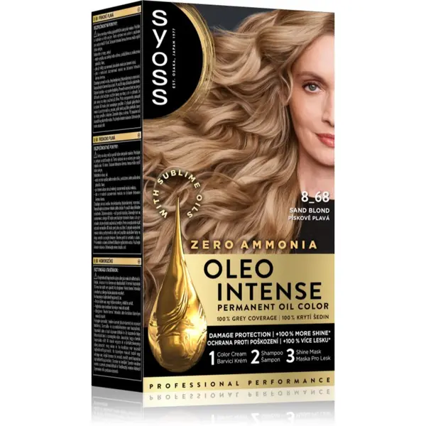 Syoss Syoss Oleo Intense trajna boja za kosu s uljem nijansa 8-68 Pale Sand 1 kom