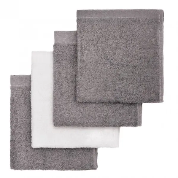 T-Tomi T-TOMI BIO Bamboo Baby Washcloths spužvica za tijelo Grey 25 x 25 cm 4 kom