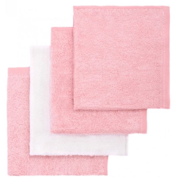 T-Tomi T-TOMI BIO Bamboo Baby Washcloths spužvica za tijelo Pink 25 x 25 cm 4 kom