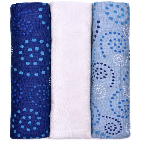 T-Tomi T-TOMI BIO Bamboo Diapers platnene pelene Spirales 70x70 cm 3 kom
