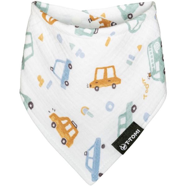 T-Tomi T-TOMI BIO Muslin Bib podbradnik Traffic 30x45 cm