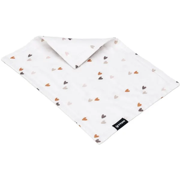 T-Tomi T-TOMI BIO Muslin Diaper Under the Head pelena za uzglavlje od muslina Love 30 x 40 cm 1 kom