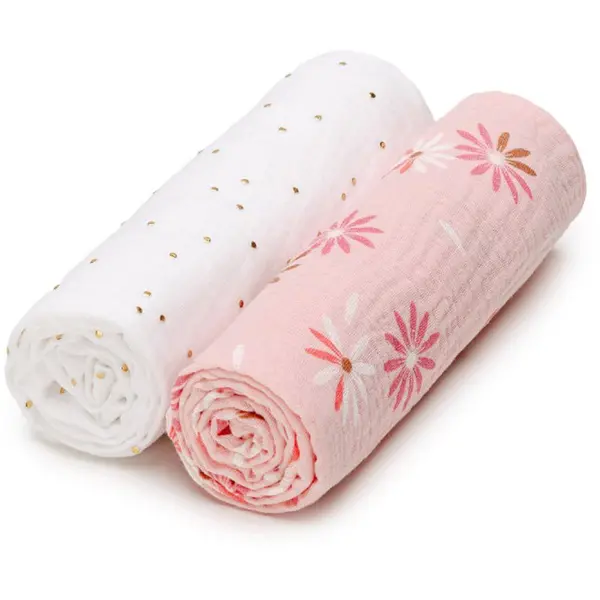 T-Tomi T-TOMI BIO Muslin Diapers platnene pelene Lily 65x65 cm 2 kom