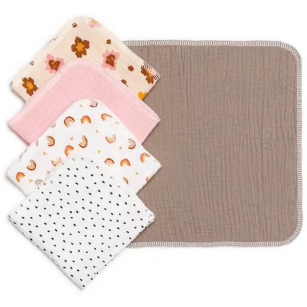 T-Tomi T-TOMI BIO Muslin Napkins salvete 25 x 25 cm Girl 5 kom