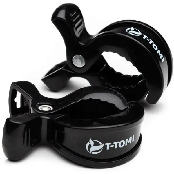 T-Tomi T-TOMI Clip kopča za dudu Black 2 kom