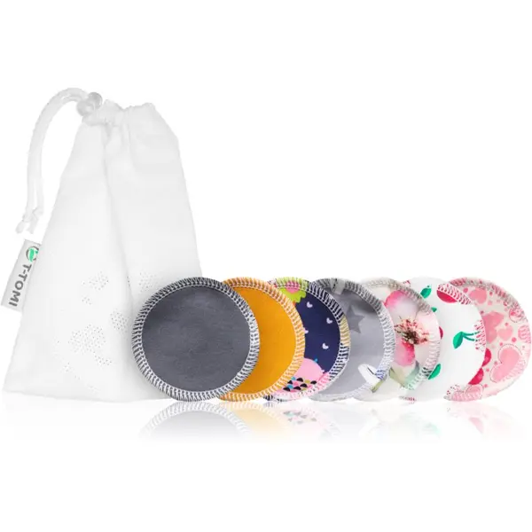 T-Tomi T-TOMI Make-up Removal Pads Set Soft 1 Week perive blazinice za uklanjanje šminke COLOUR + Laundry Wash Bag 7 kom