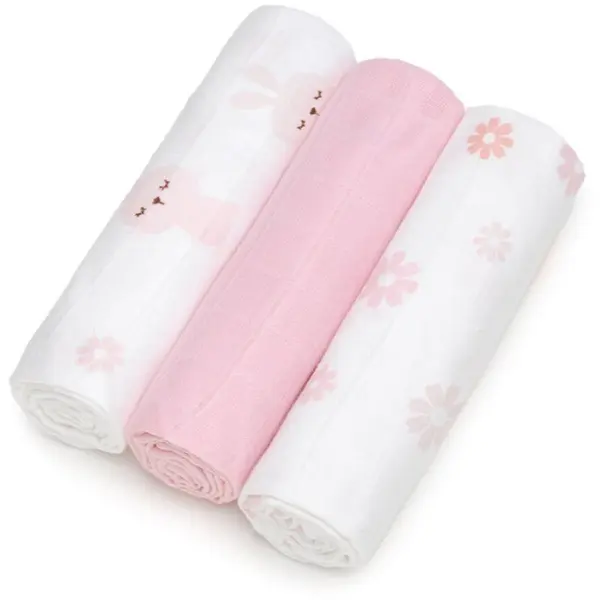 T-Tomi T-TOMI TETRA Cloth Diapers HIGH QUALITY platnene pelene Bunnies 70x70 cm 3 kom