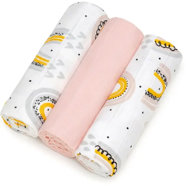 T-Tomi T-TOMI TETRA Cloth Diapers HIGH QUALITY platnene pelene Rainbow 70x70 cm 3 kom