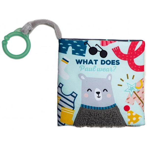 Taf Toys Taf Toys Book What Does Paul Wear edukativna knjiga kontrastnih boja 1 kom