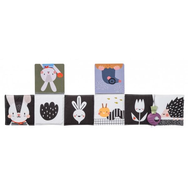 Taf Toys Taf Toys Pram Book Urban Garden edukativna knjiga kontrastnih boja 1 kom