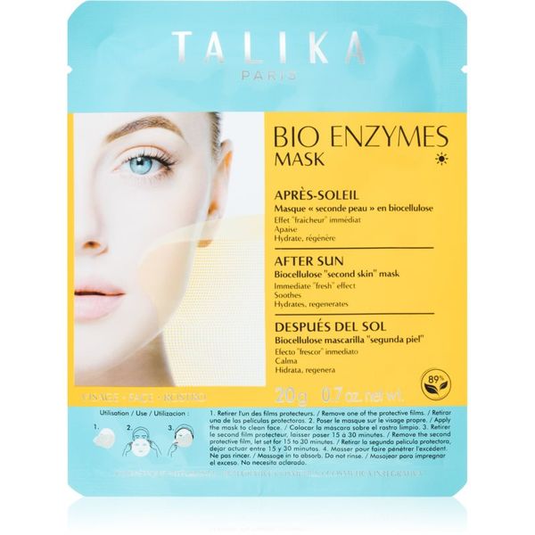 Talika Talika Bio Enzymes Mask After Sun umirujuća sheet maska nakon sunčanja 1 kom