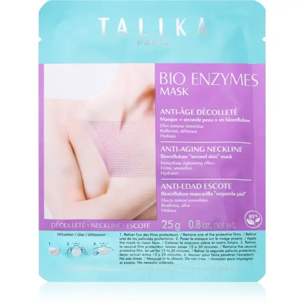 Talika Talika Bust Phytoserum sheet maska za blistav ten za dekolte i grudi 25 g